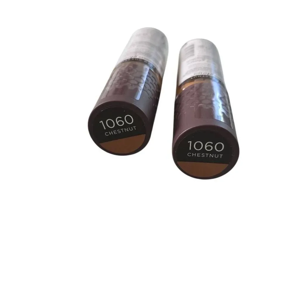 Burt's Bees Goodness Glows Liquid Foundation Makeup 1060 Chestnut Set of 2